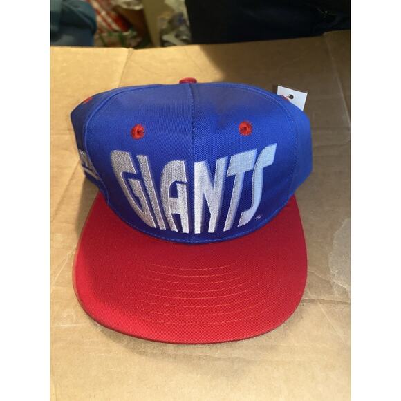 Vintage New York Giants Annco Snapback Hat NWT Deadstock Blue Red NFL - Picture 14 of 14